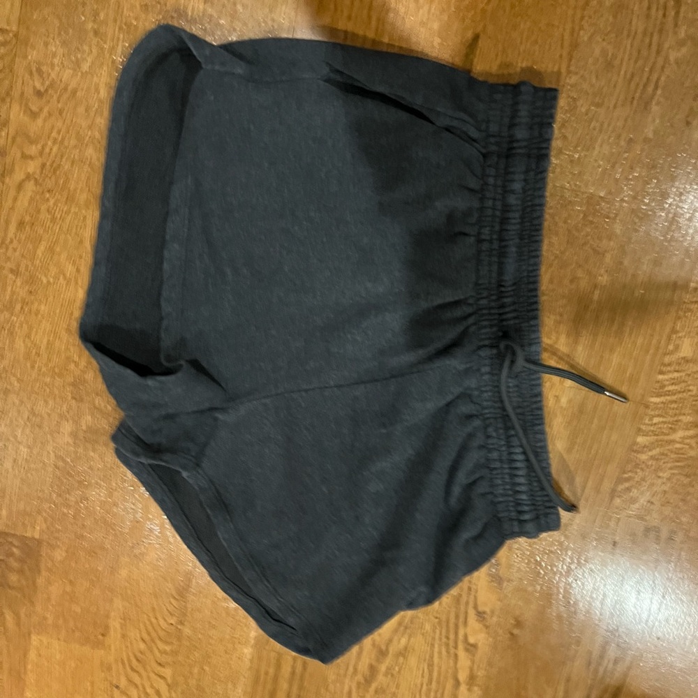h&m grey lounge drawstring shorts size medium